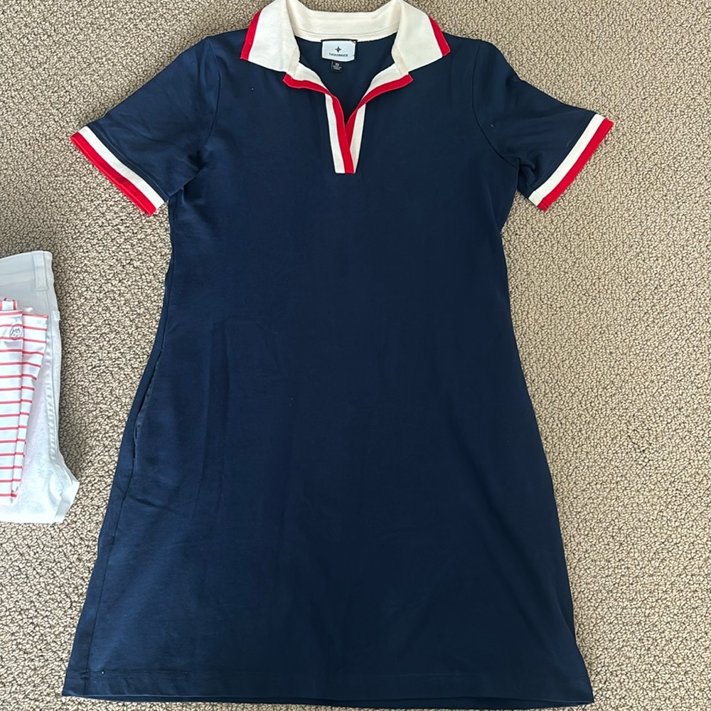 Tnuck navy dress